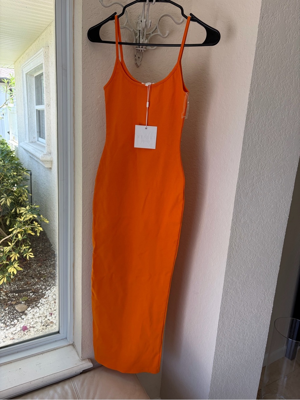Meshki tank top dress NWT  women’s size XS orange tangerine